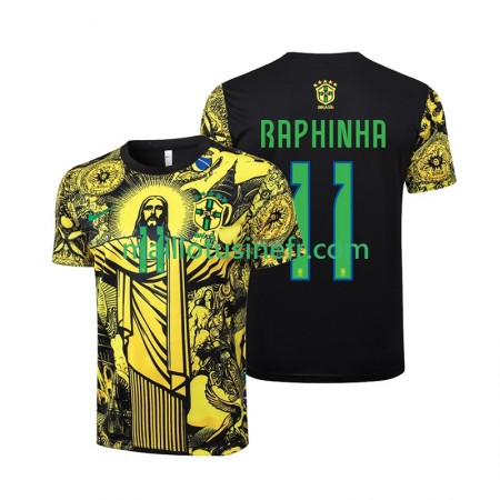 Maillot de Foot Brésil RAPHINHA 11 Jesus Domicile 2024